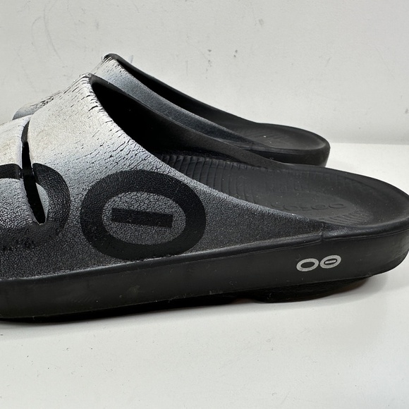 OOFOS Men’s Oofos OOahh Sport Slide Sandal Navy Gray M6-W8. Used Condition - Picture 9 of 14